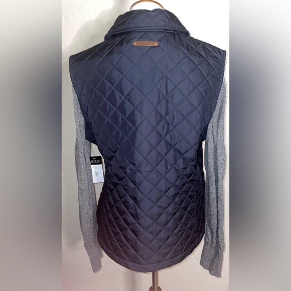 New! Lauren Ralph Lauren DarkNavy Crested RLL Logo Quilted Puffer Vest Size XL👑 - Picture 10 of 13